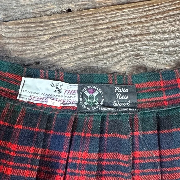 The Scotch House vintage tartan plaid kilt long maxi skirt EVC small - Picture 5 of 10